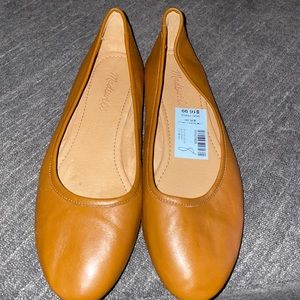 Madewell Brown Leather Flats Size 8
